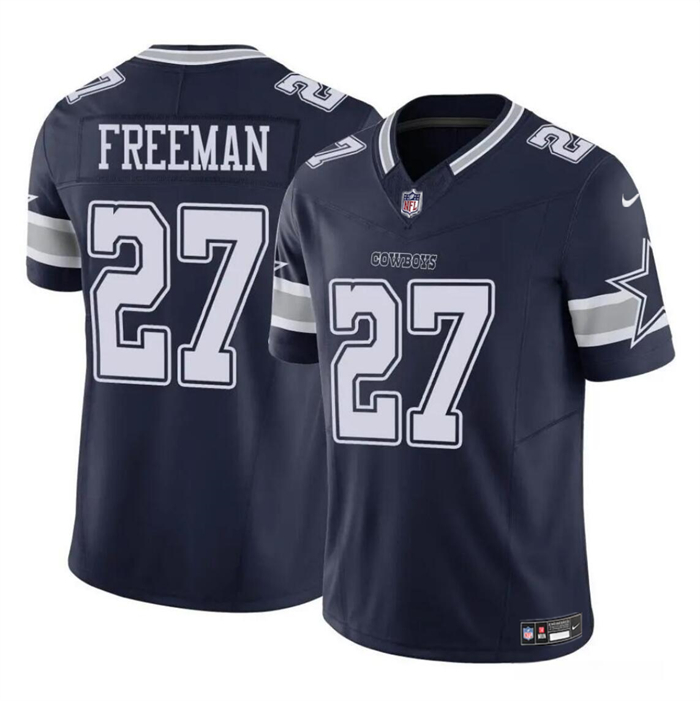 Youth Dallas Cowboys #27 Royce Freeman Navy 2023 F.U.S.E Vapor Untouchable Limited Stitched Football Jersey